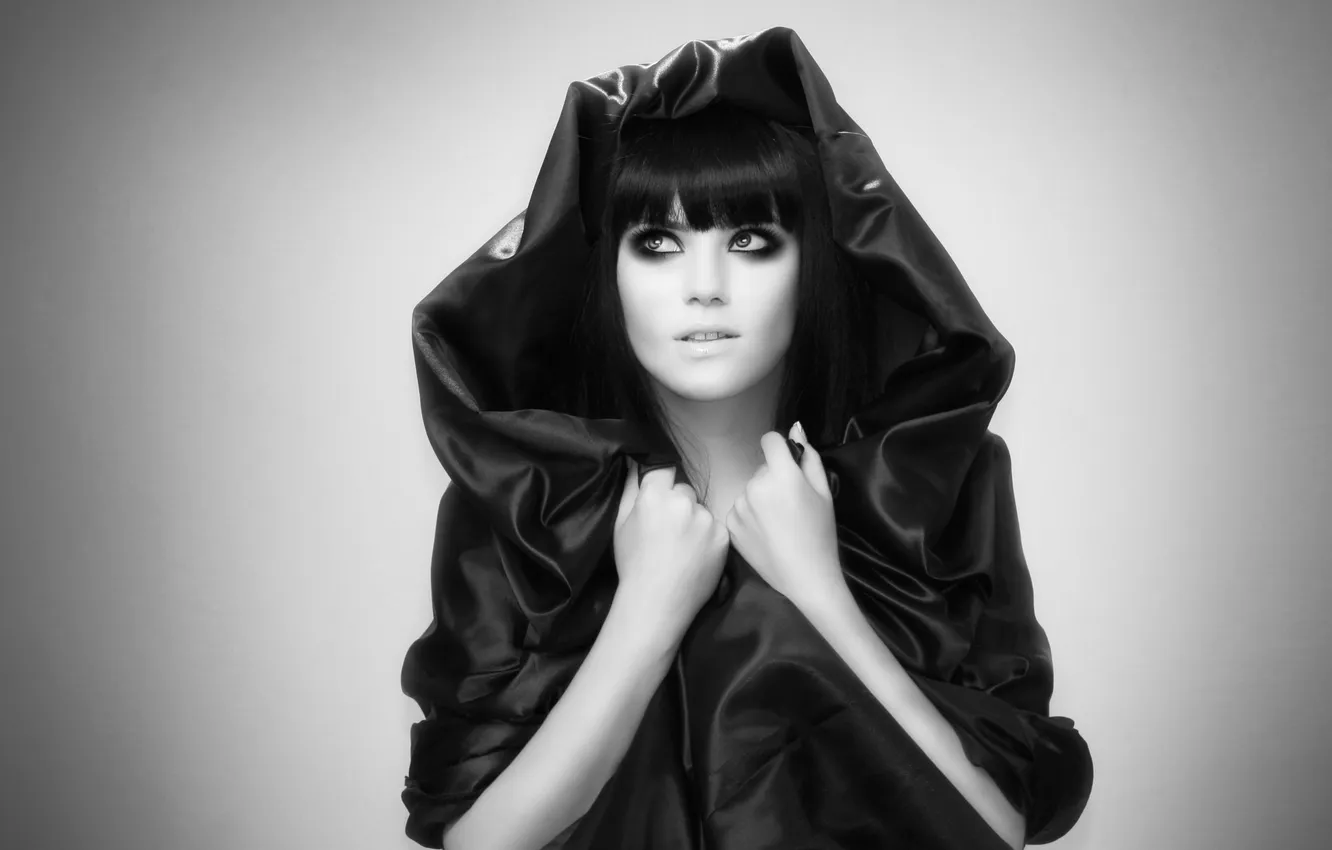 Photo wallpaper girl, brunette, beautiful