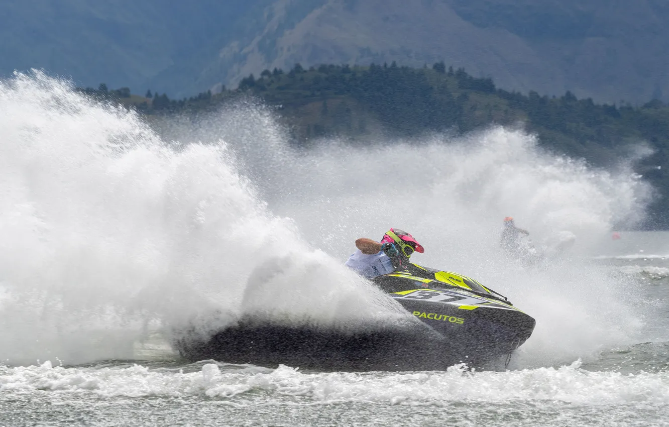 Photo wallpaper race, boat, speed