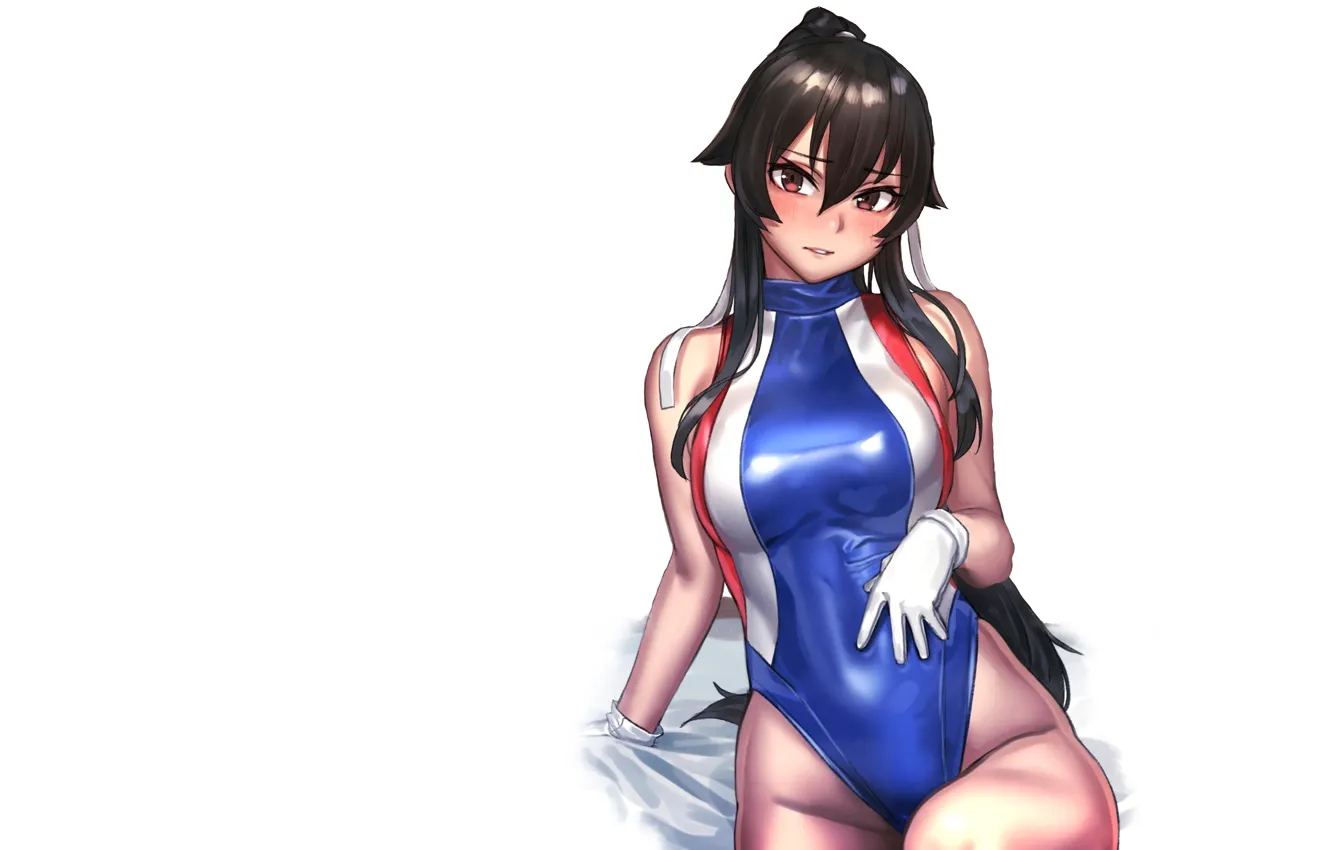 Photo wallpaper girl, sexy, boobs, anime, pretty, swimsuit, breasts, babe
