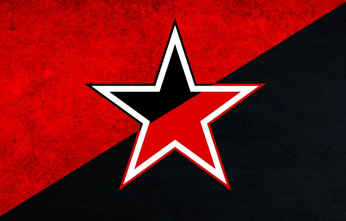 Photo wallpaper Wallpaper, flag, anarchy, Anarcho-communism