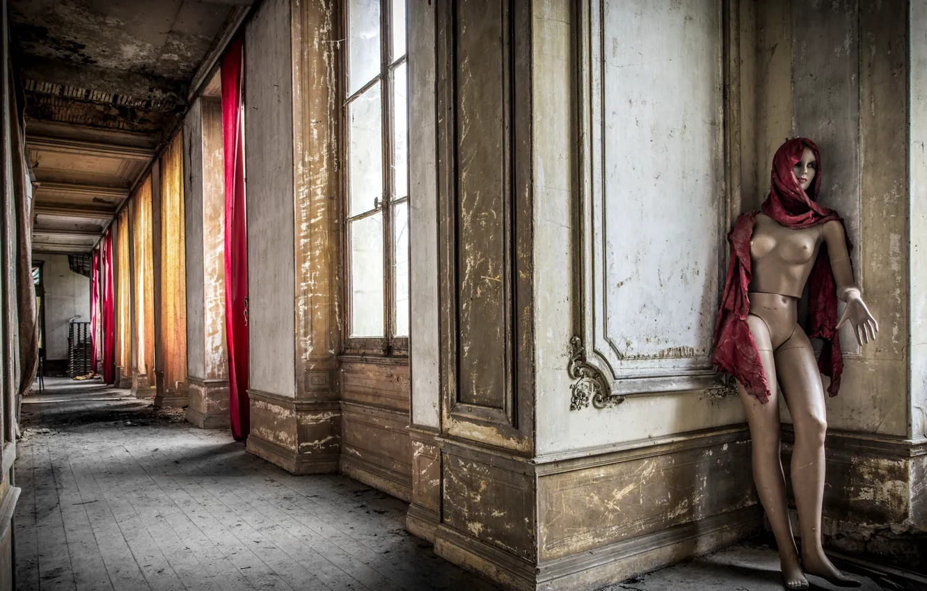 Photo wallpaper wall, window, dummy