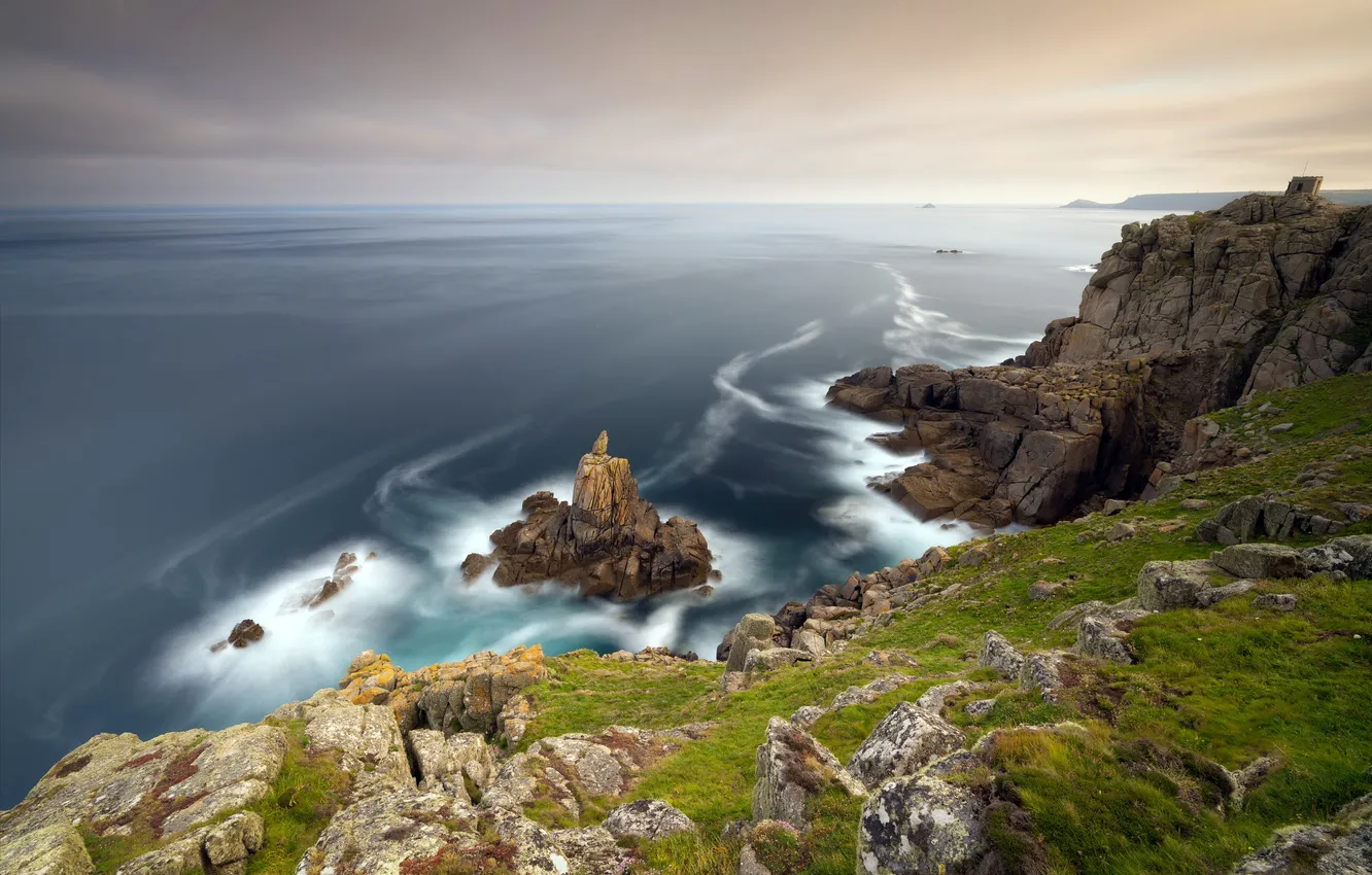 Photo wallpaper sea, rocks, shore