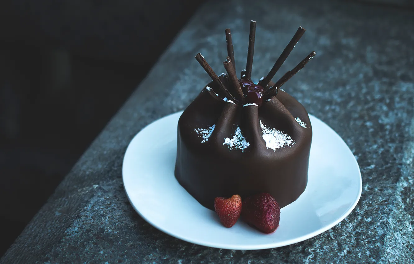 Photo wallpaper decoration, cake, dessert, chocolate