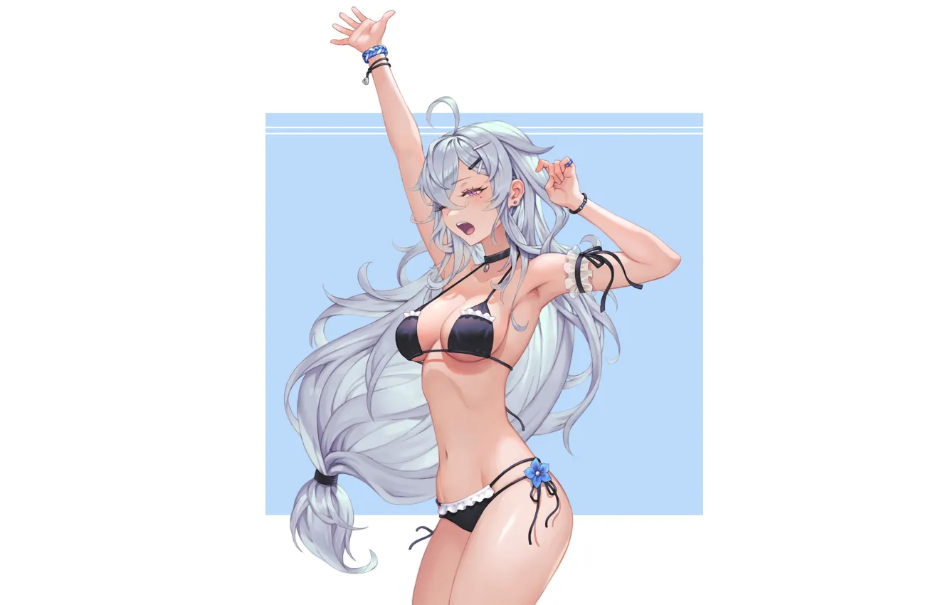 Photo wallpaper girl, hot, sexy, anime, pretty, babe, bikini, sexy babe