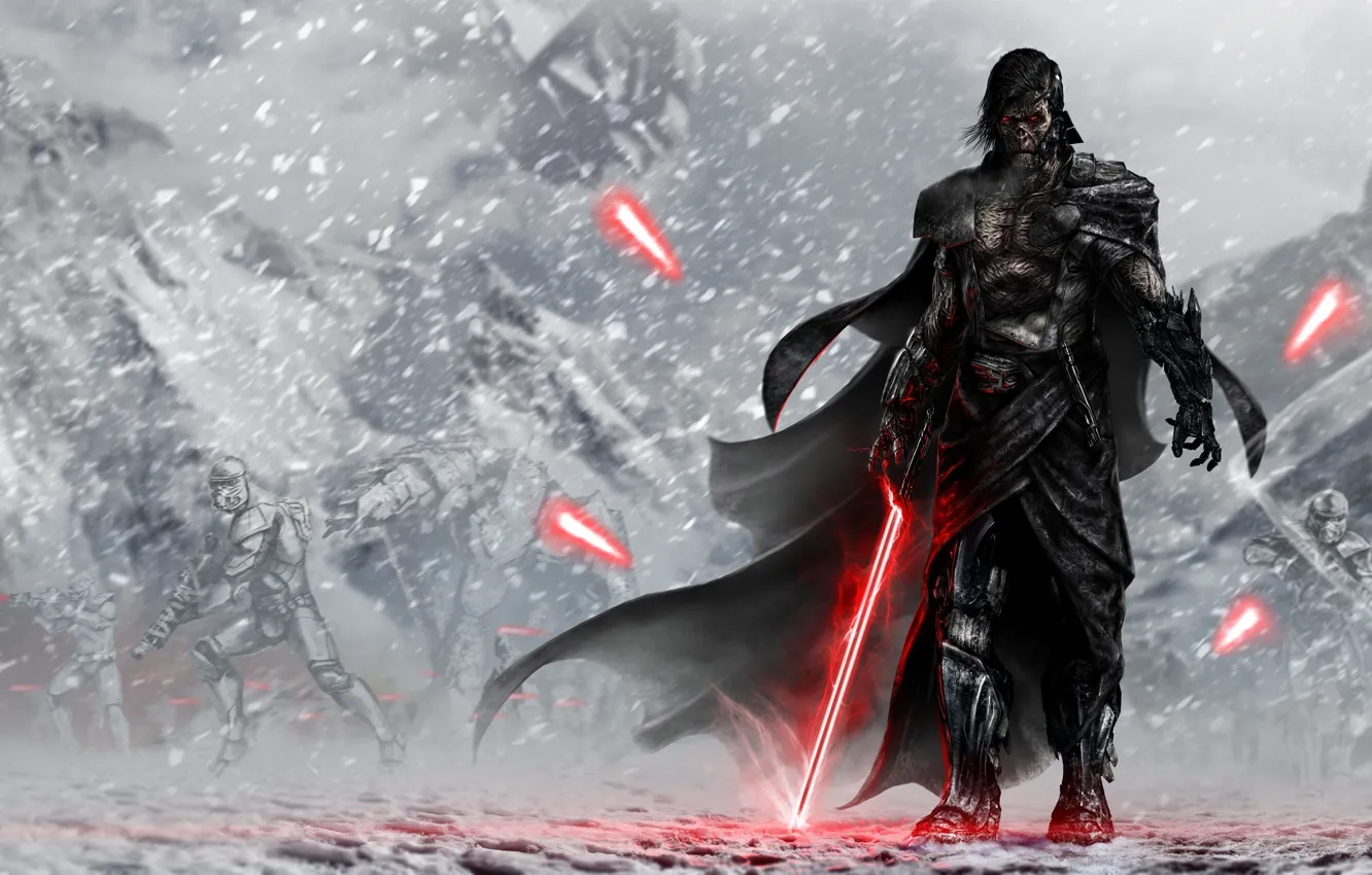 Photo wallpaper star wars, stormtrooper, lightsaber, sith, lord, Star Wars: The Force Awakens, Star wars: the force …