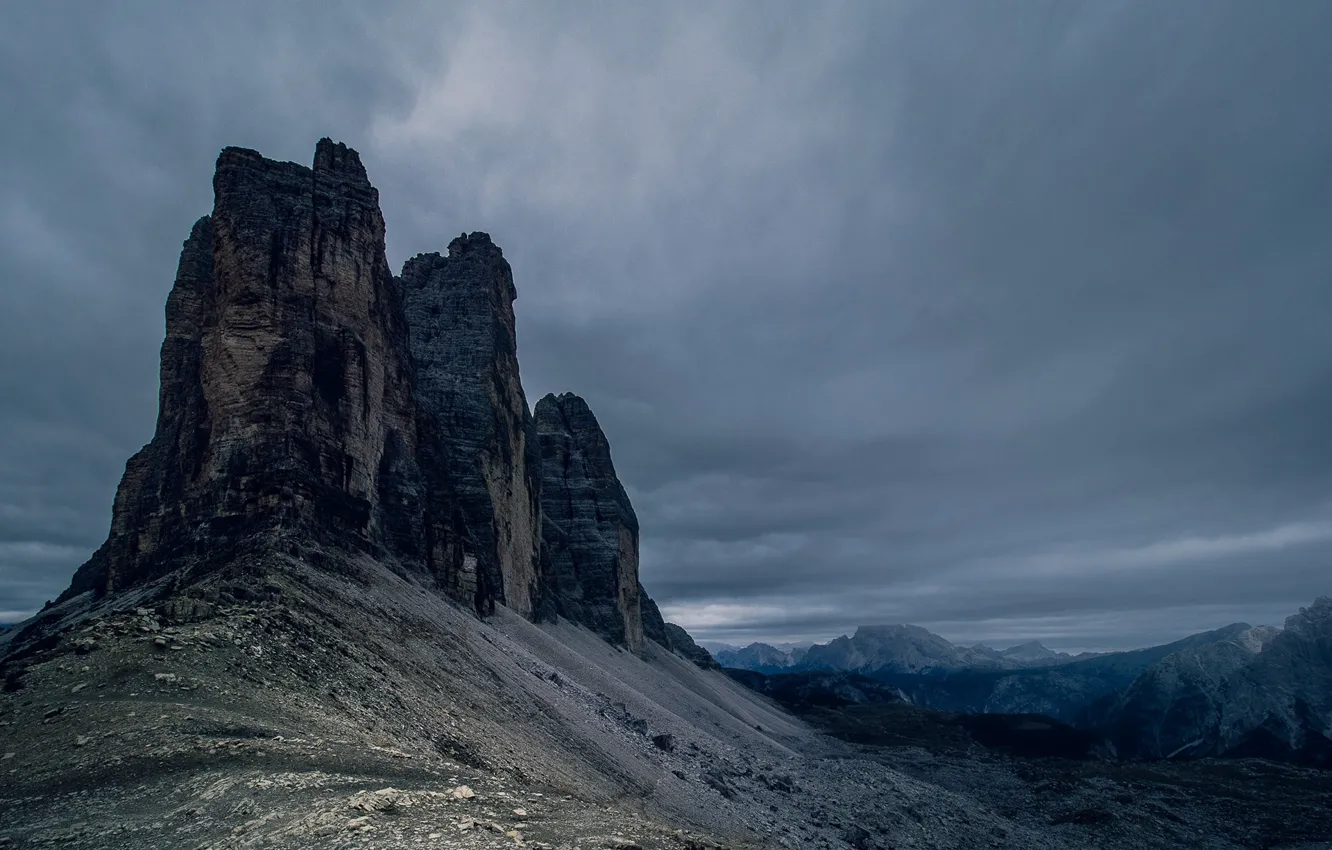 Photo wallpaper the sky, mountains, clouds, nature, overcast, rocks, Italy, Italy