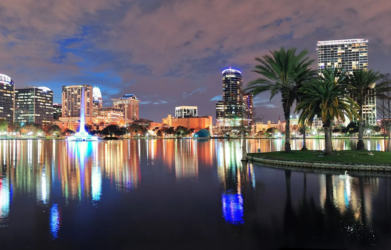 Photo wallpaper city, the city, USA, Orlando, Florida
