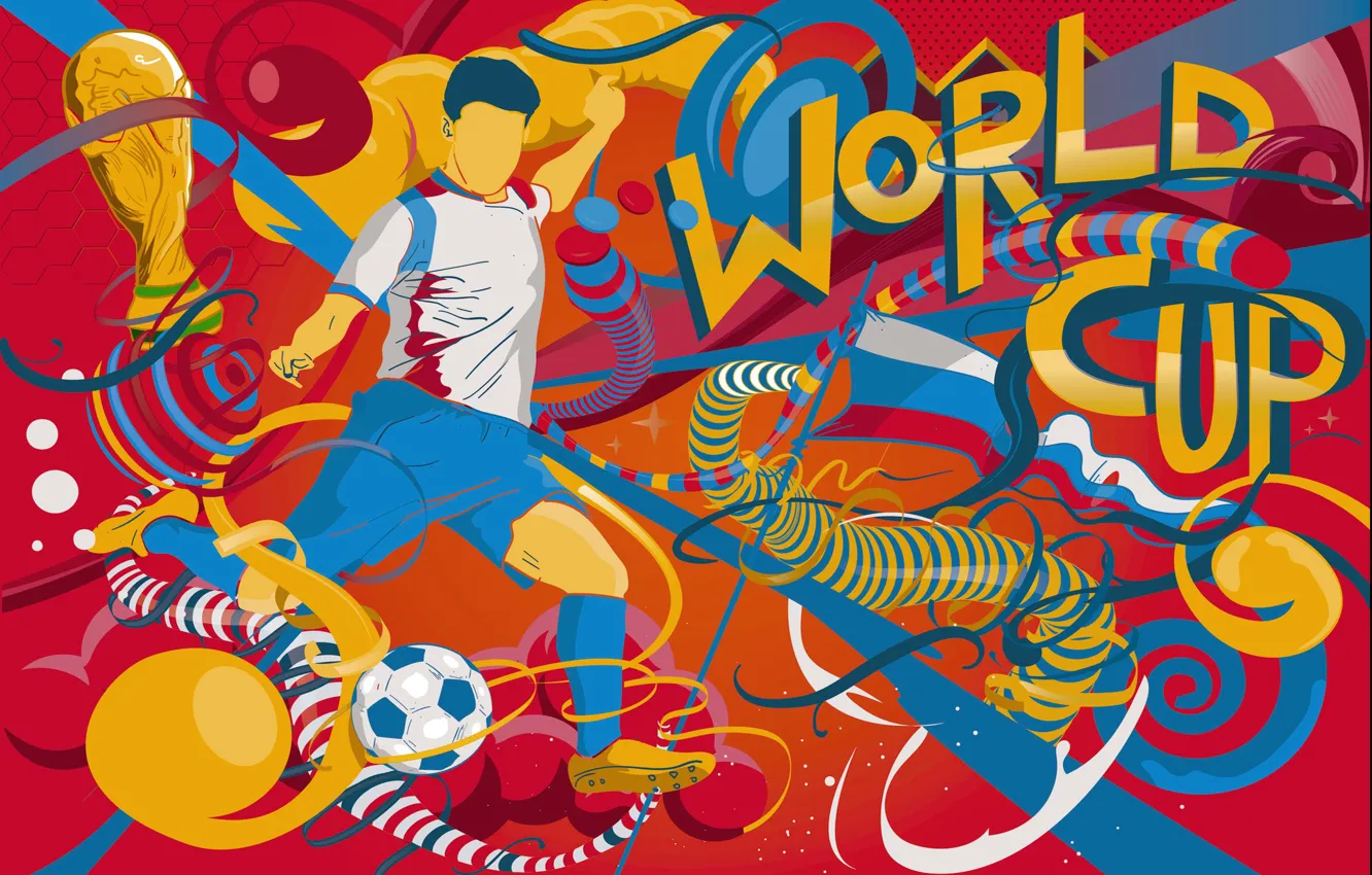 Photo wallpaper Football, Russia, Art, 2018, FIFA, FIFA, Cup, World Cup 2018