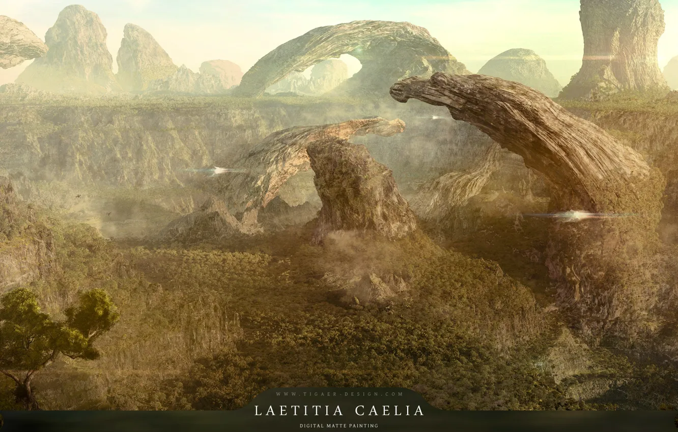 Photo wallpaper Laetitia, planet, gaelia