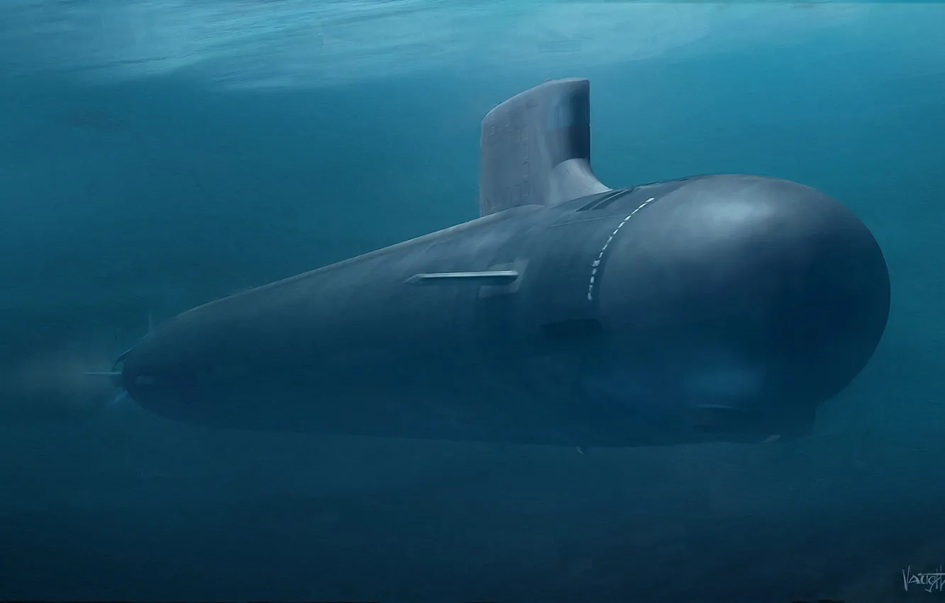 Photo wallpaper weapons, boat, submarine, underwater, atomic