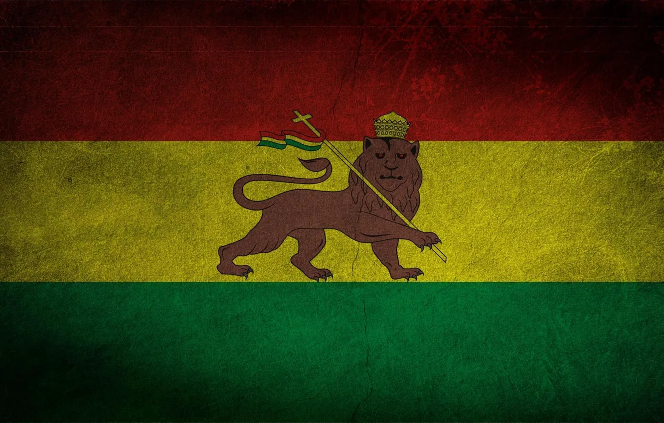 Photo wallpaper flag, coat of arms, Bolivia