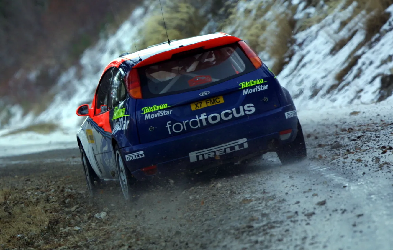 Photo wallpaper Ford, Focus, colin mcrae, WRC, Rally, 2002
