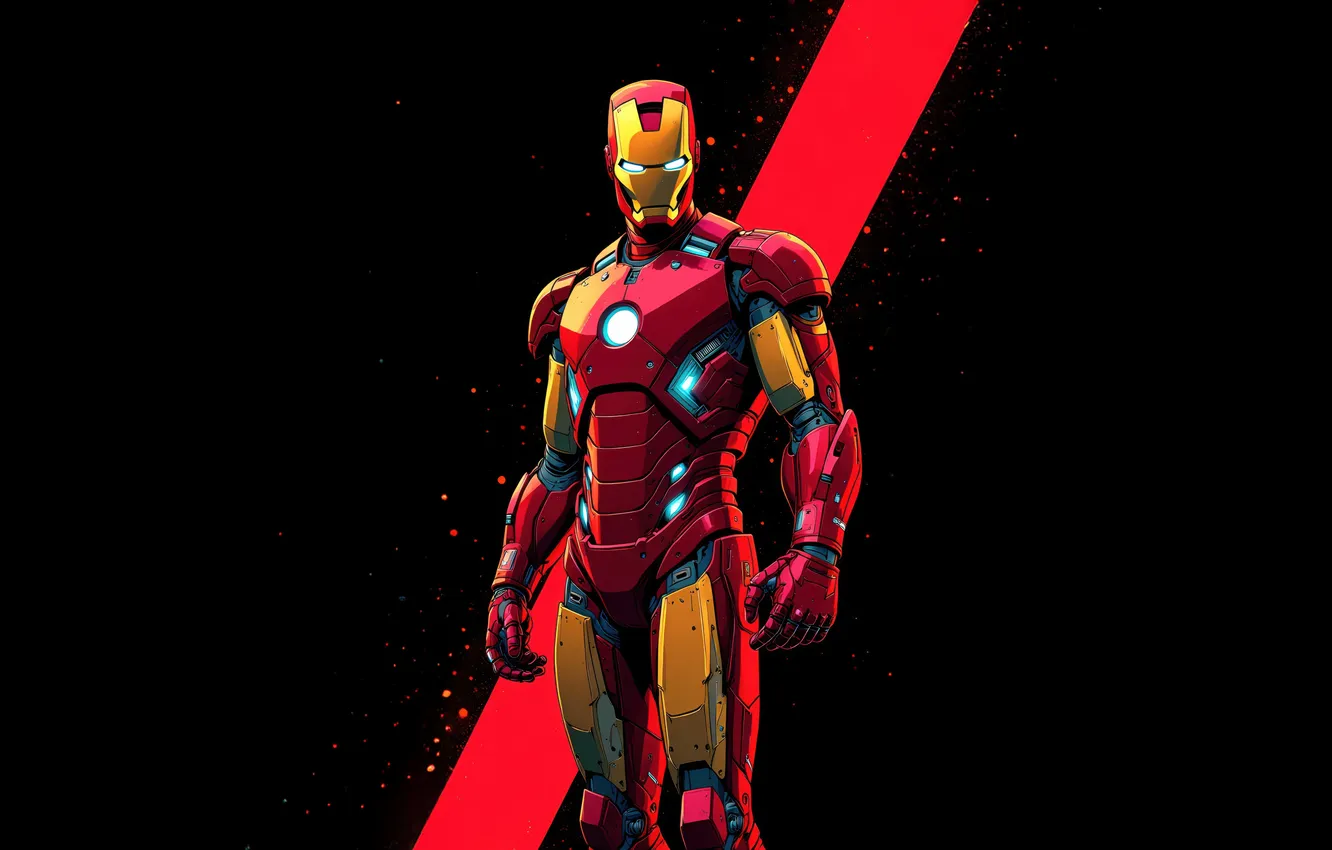 Photo wallpaper Iron Man, Marvel, Superhero