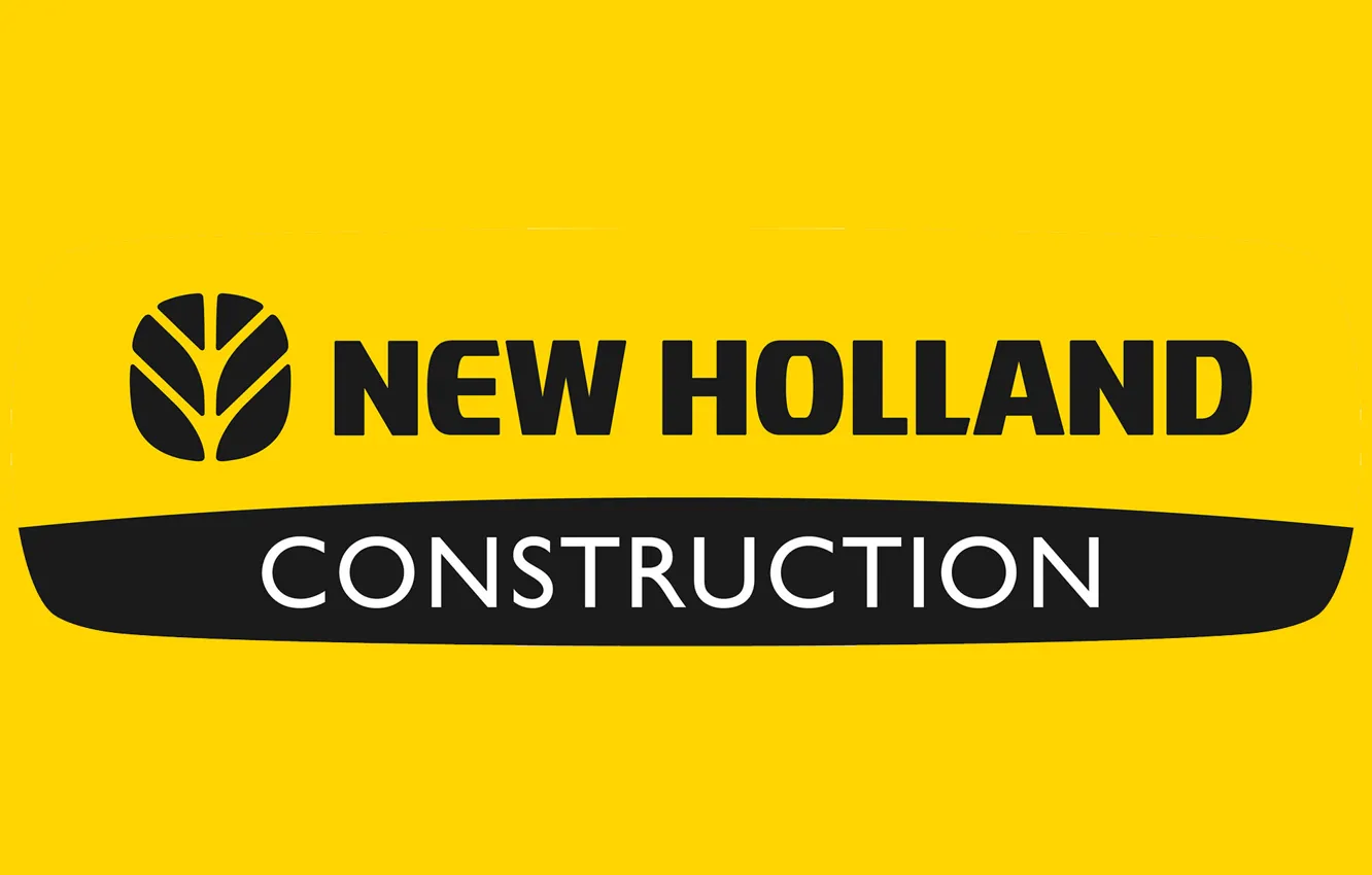 Photo wallpaper logo, construction, farming, newholland