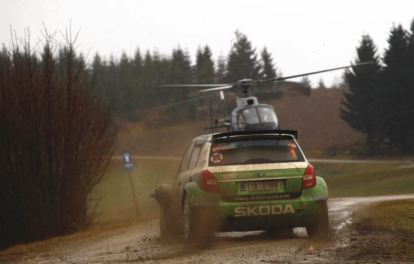 Photo wallpaper Auto, Sport, Machine, Helicopter, Race, Dirt, Car, WRC