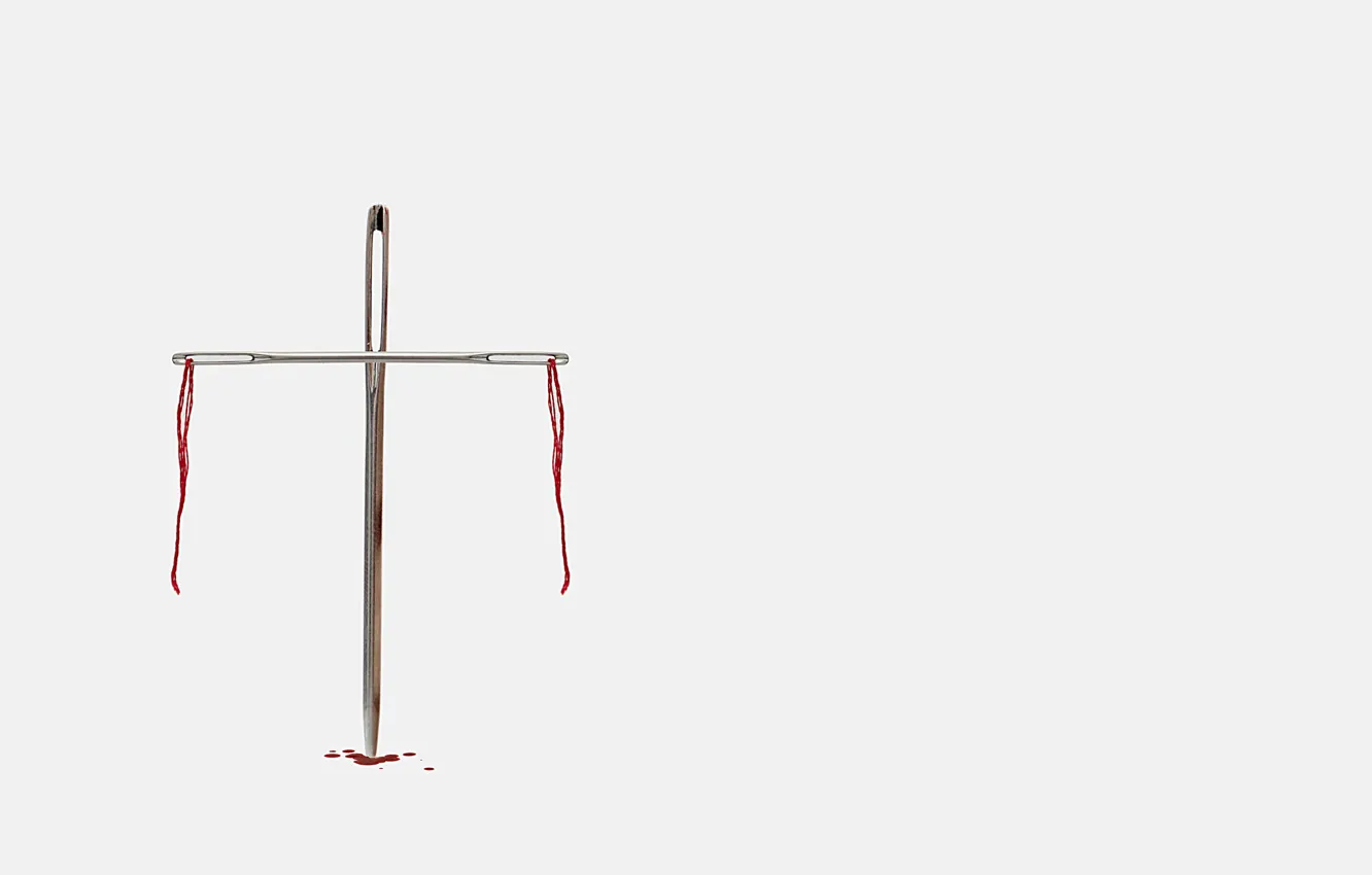 Photo wallpaper needles, background, cross