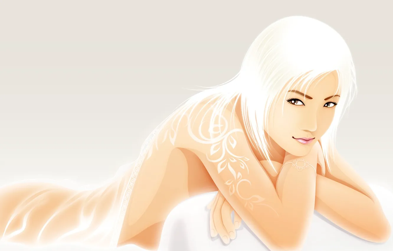 Photo wallpaper vector, blonde, mario wibisono