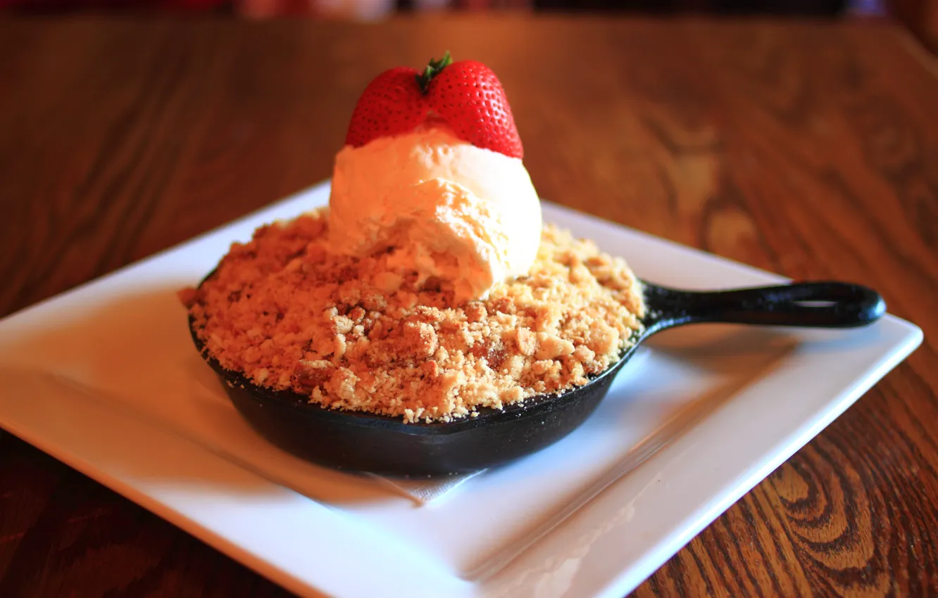 Photo wallpaper strawberry, strawberry, Apple pie, Apple pie