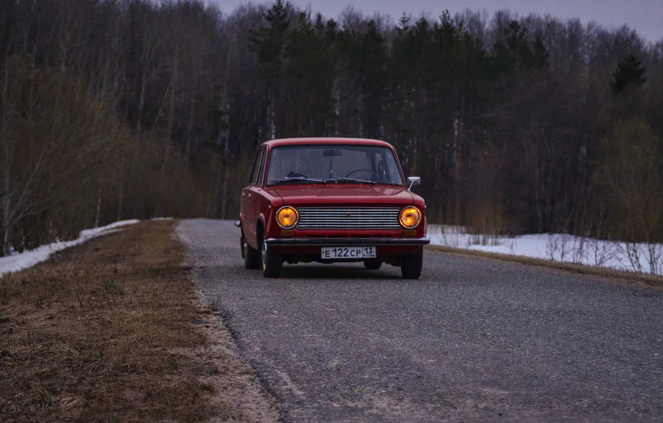 Photo wallpaper retro, classic, 2101, VAZ, Resto