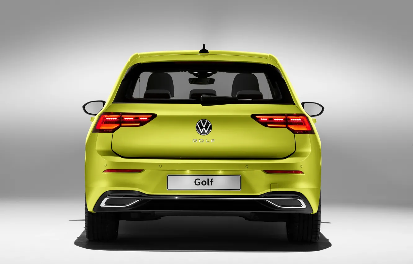 Photo wallpaper Volkswagen, rear view, hatchback, Golf, hatchback, 2020