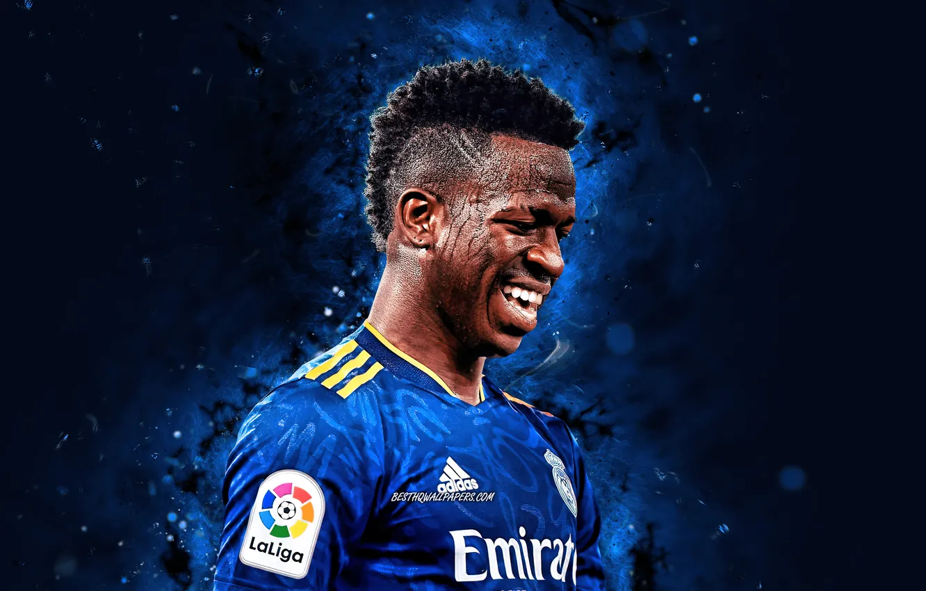 Photo wallpaper smile, Real Madrid CF, Vinicius Junior, Vini Jr, Vinicius, Come, Vini Jr.