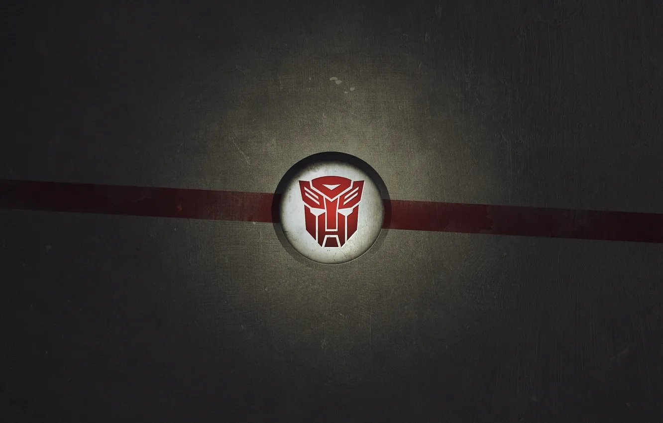 Photo wallpaper red, logo, transformers