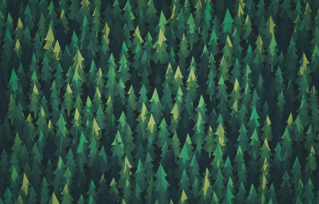 Photo wallpaper forest, landscape, the game, tree, art, coniferous, Campo Santo, Firewatch
