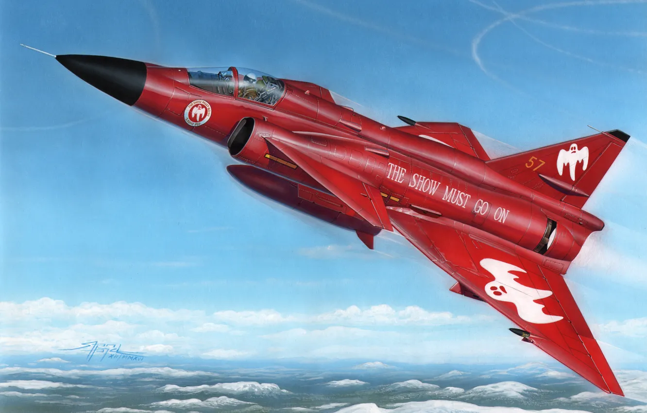 Photo wallpaper Sweden, multi-role fighter, Saab AJS 37 Ti, combat aircraft