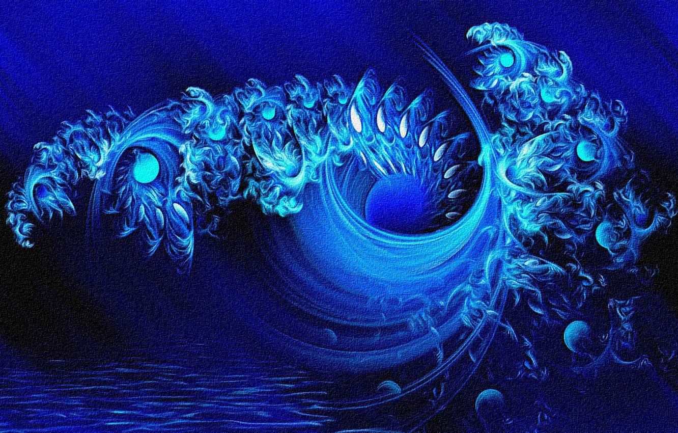 Photo wallpaper water, squirt, abstraction, fantasy, Wallpaper, figure, wave, whirlpool
