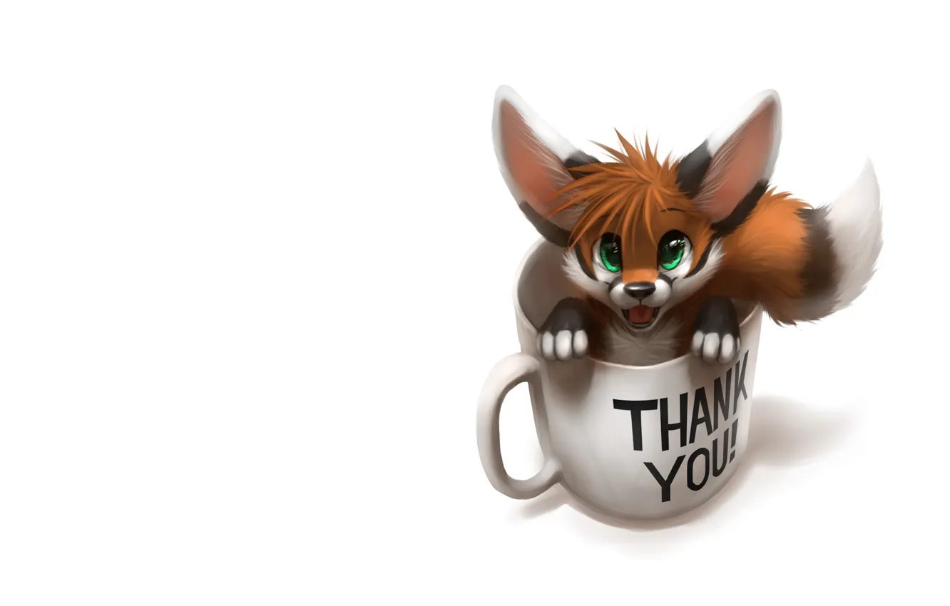 Photo wallpaper anime, art, Fox, children's, furry