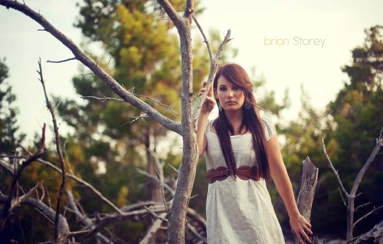 Photo wallpaper girl, branches, tree, photographer, girl, Taylor, photography, photographer