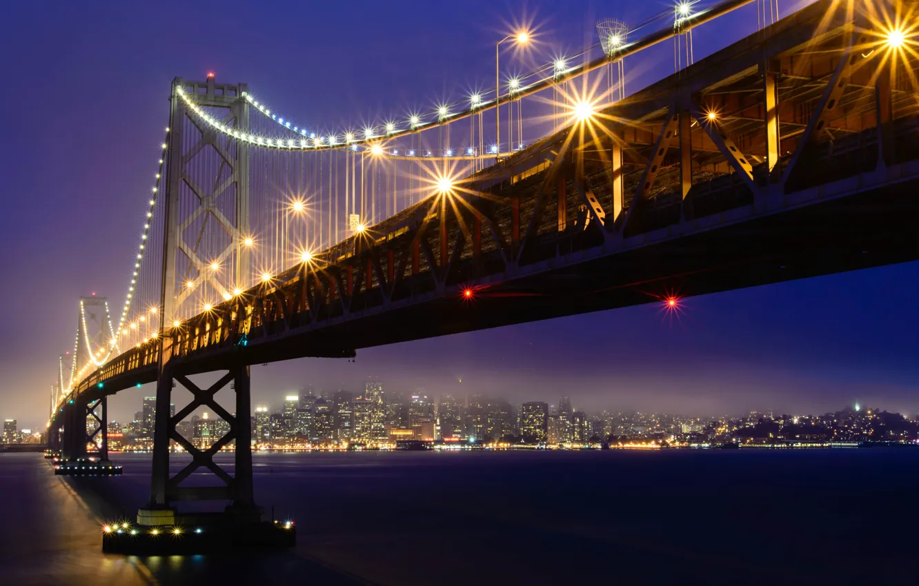 Photo wallpaper bridge, San Francisco, USA, Bay bridge