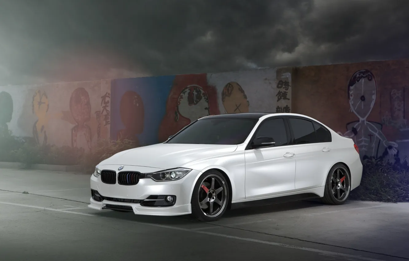 Photo wallpaper BMW, Car, F30, 328, Wheel