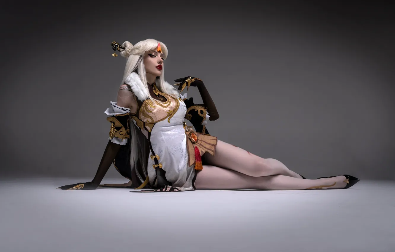 Photo wallpaper girl, sexy, sweetheart, model, bright, makeup, slim, hairstyle