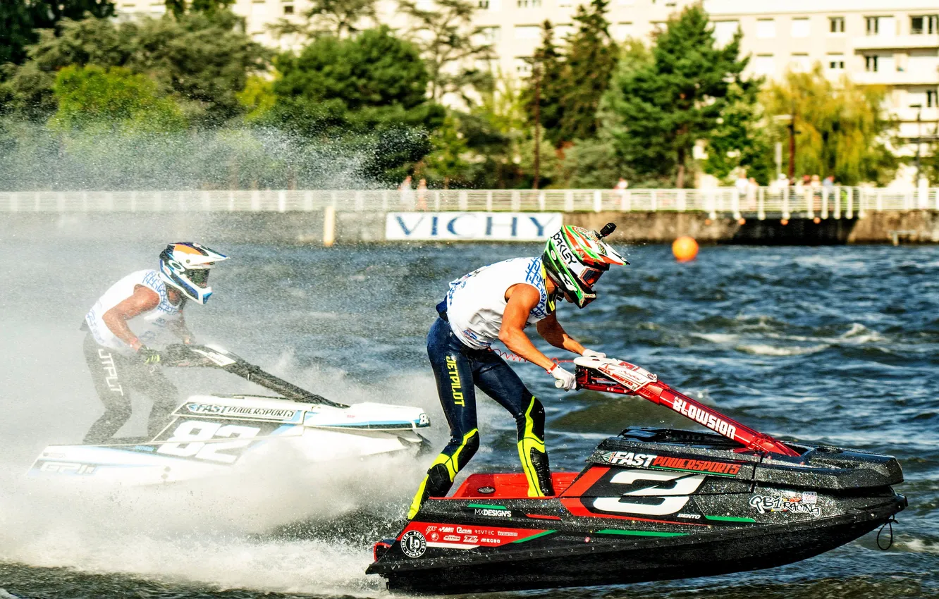 Photo wallpaper speed, boats, races