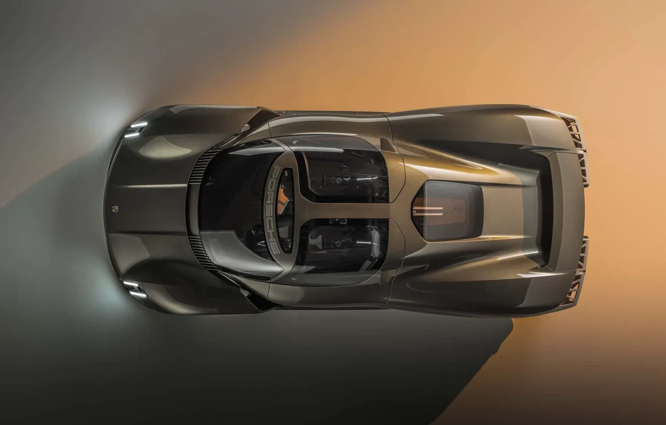 Photo wallpaper Concept, Porsche, the concept, the view from the top, hypercar, Hypercar, Mission X, Porsche Mission …