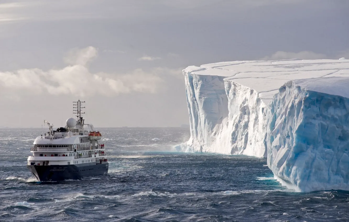Photo wallpaper ice, iceberg, liner, Antarctica, Antarctica, Corinthian, Weddell Sea, The southern ocean