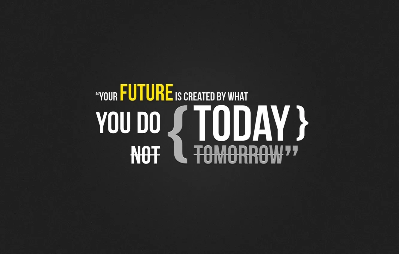 Photo wallpaper Do it now, Your future is created by the fact, Your future is created by …