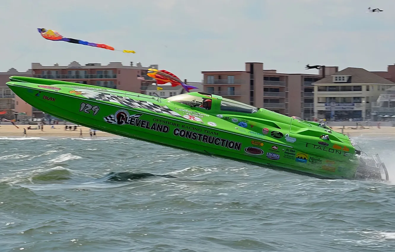 Photo wallpaper race, boat, speed