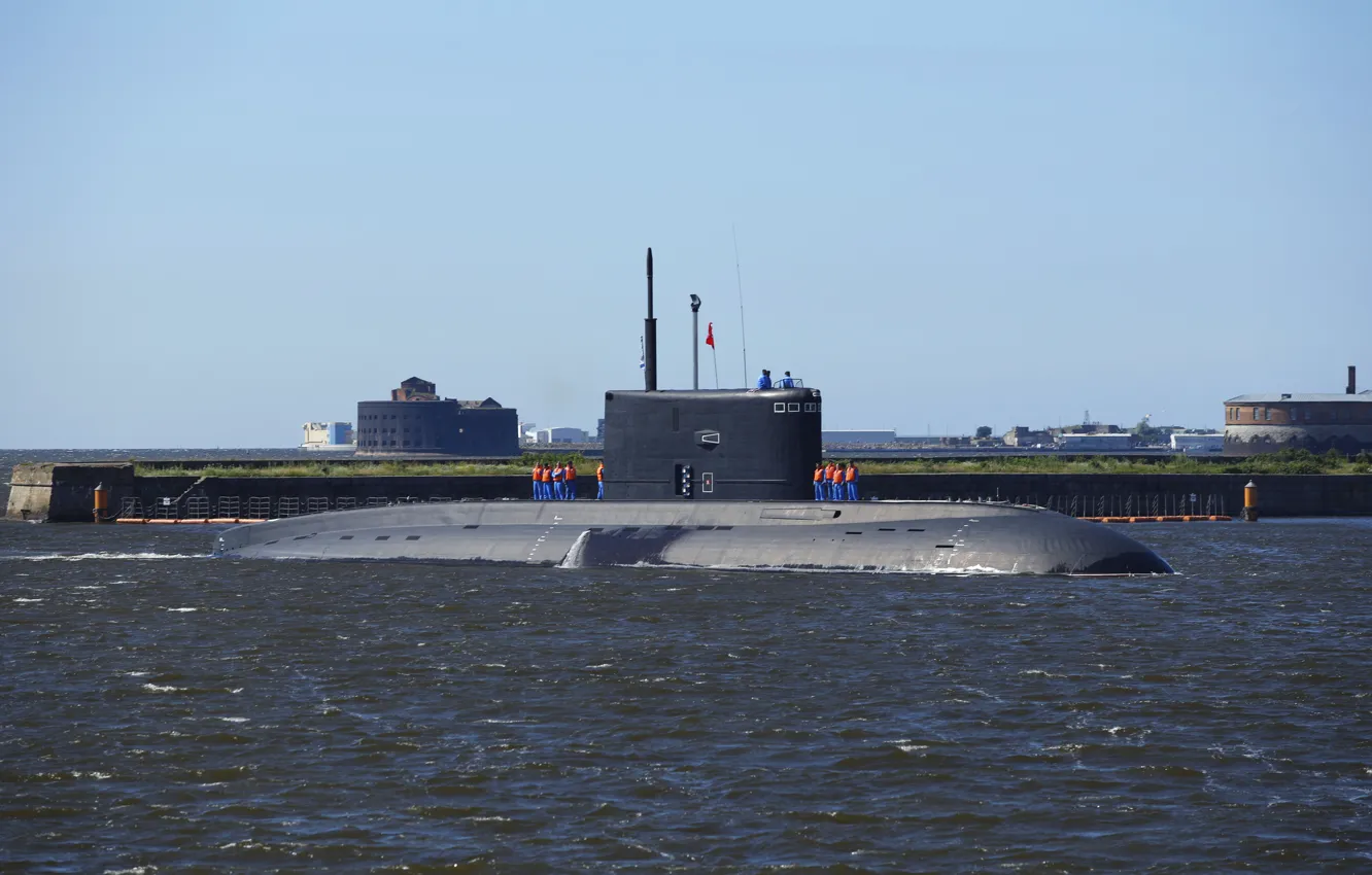 Photo wallpaper submarine, Baltika, the project 636.3, Kronstadt