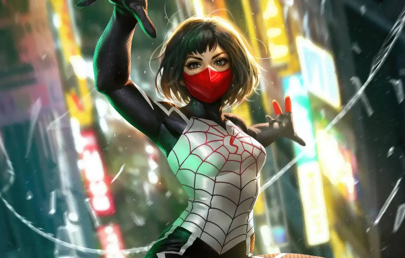 Photo wallpaper Superheroes, silk, masterpiece