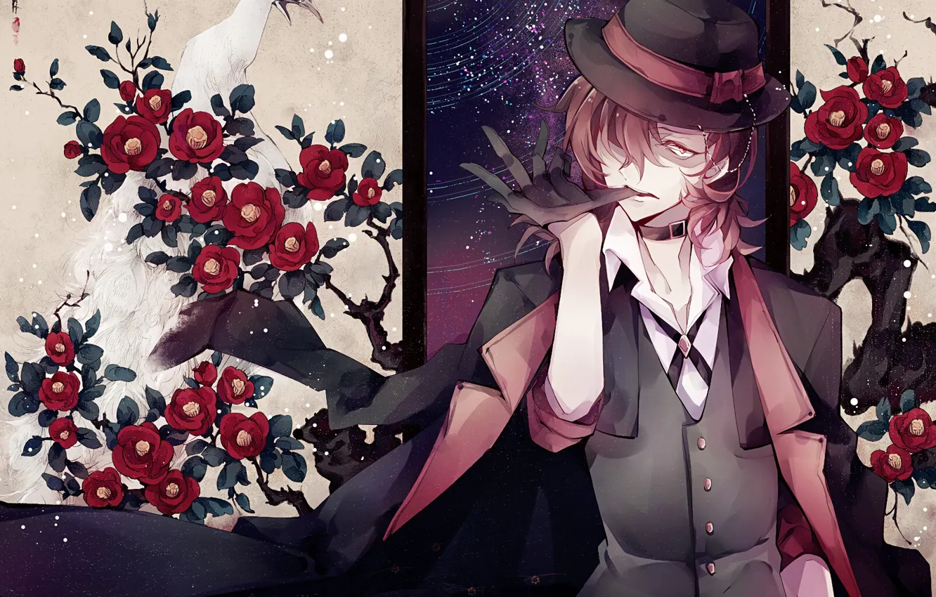 Photo wallpaper anime, art, Camellia, Bungou Stray Dogs, Stray Dogs Literary Geniuses
