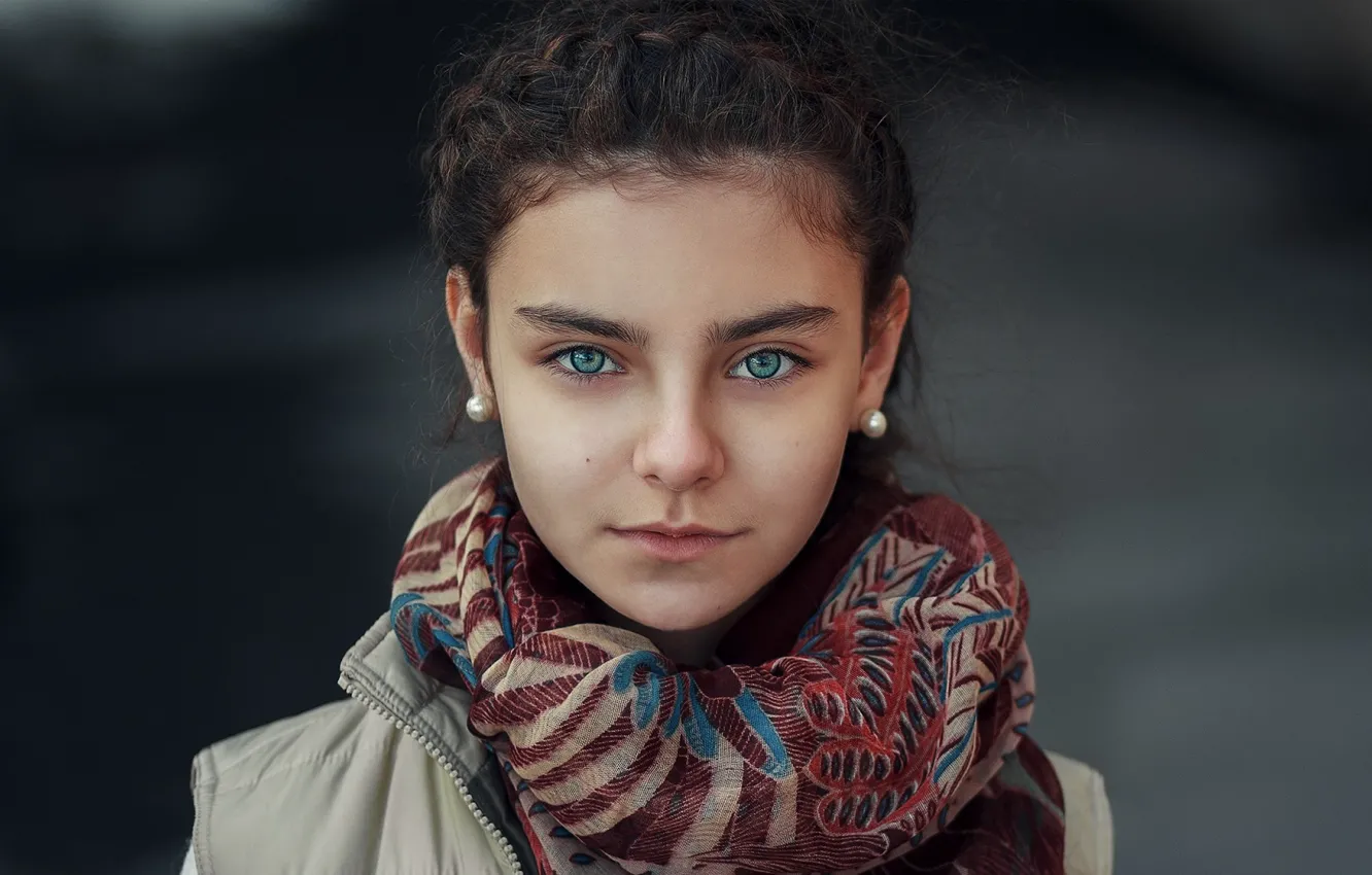 Photo wallpaper look, portrait, girl