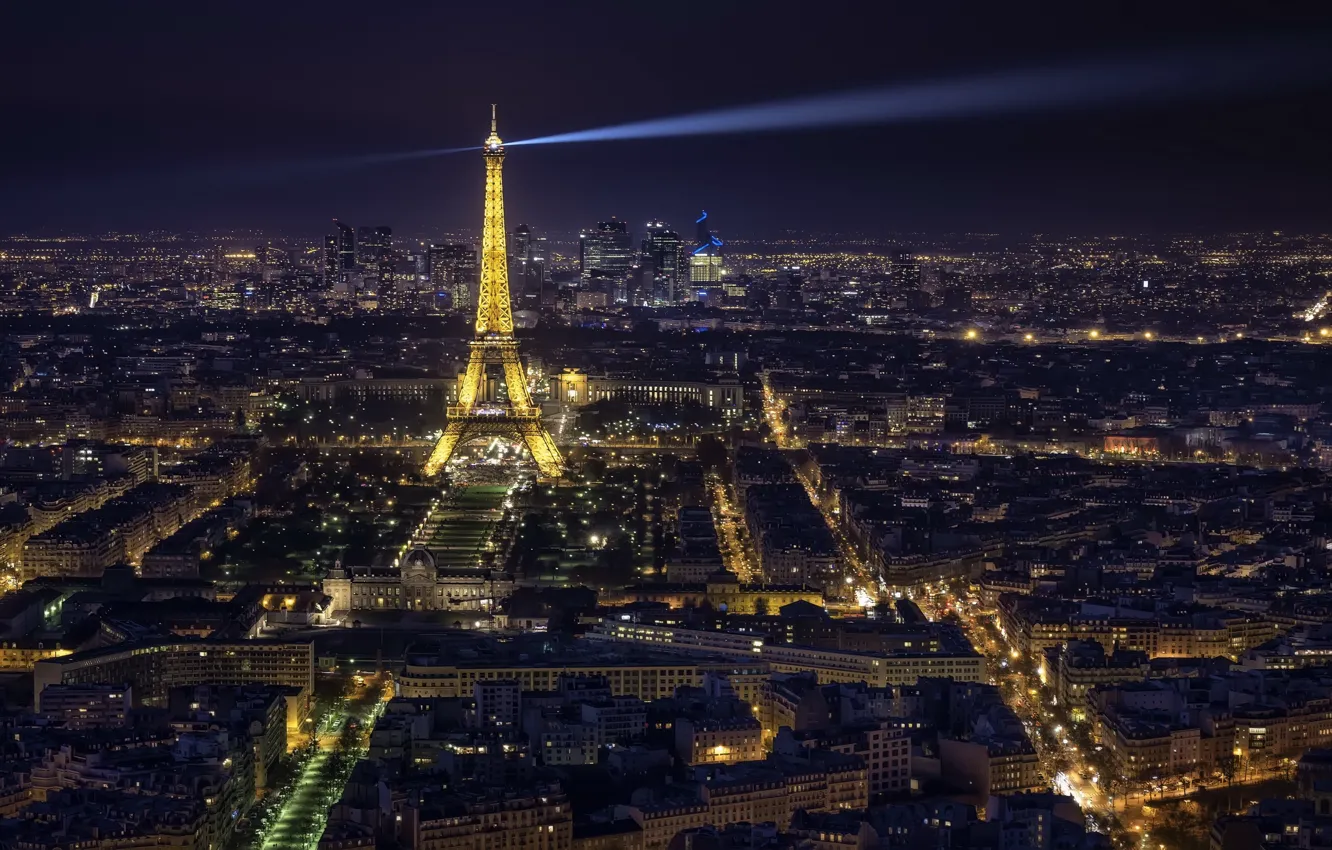 Photo wallpaper Paris, Eiffel Tower, Ile-de-France, Quartier Necker