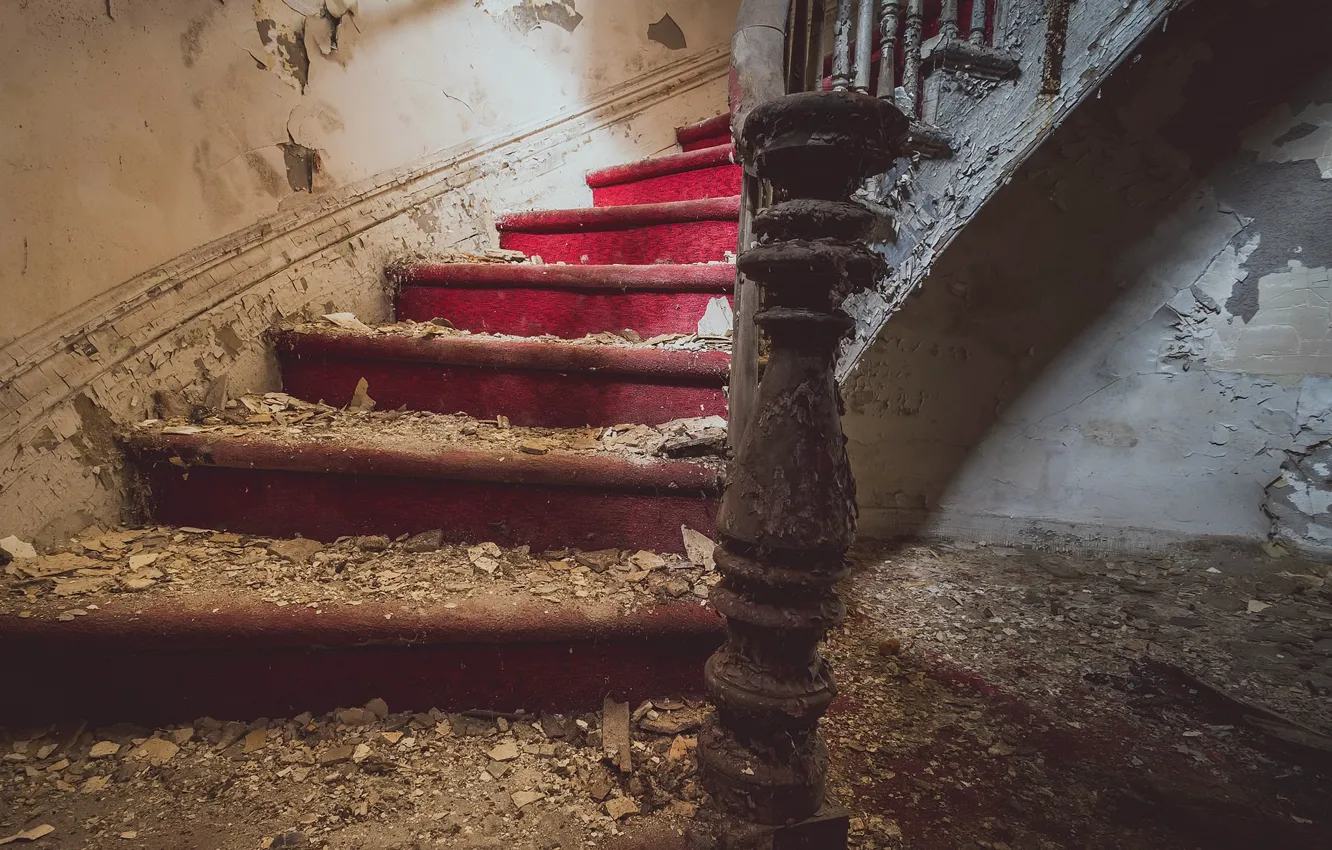 Photo wallpaper background, wall, ladder