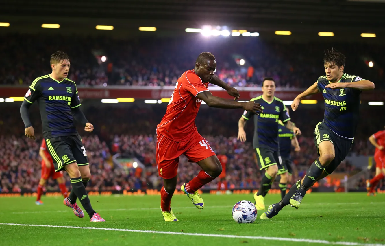 Photo wallpaper football, Mario, Italy, player, Mario, football, Premier League, Liverpool