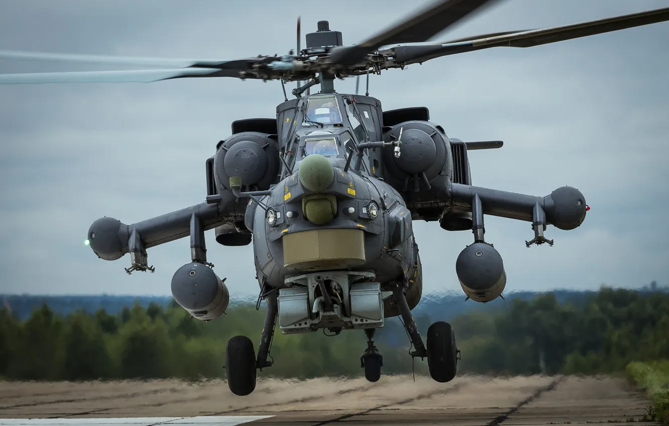 Photo wallpaper helicopter, the rise, Russian, shock, "The eagles", Mi-28N