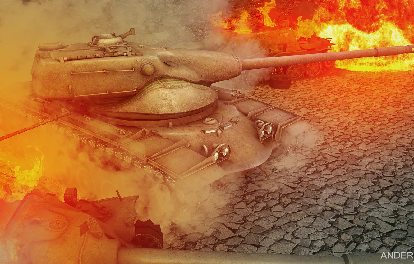 Photo wallpaper Wallpaper, WoT, World of Tanks, T54E1, т54е1