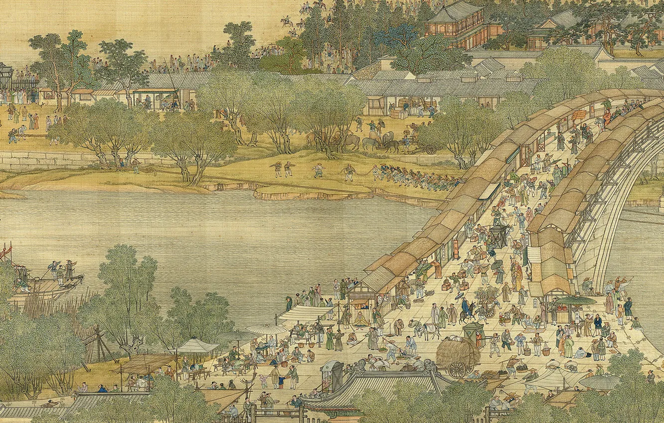 Photo wallpaper art, painting, Chinese paintings