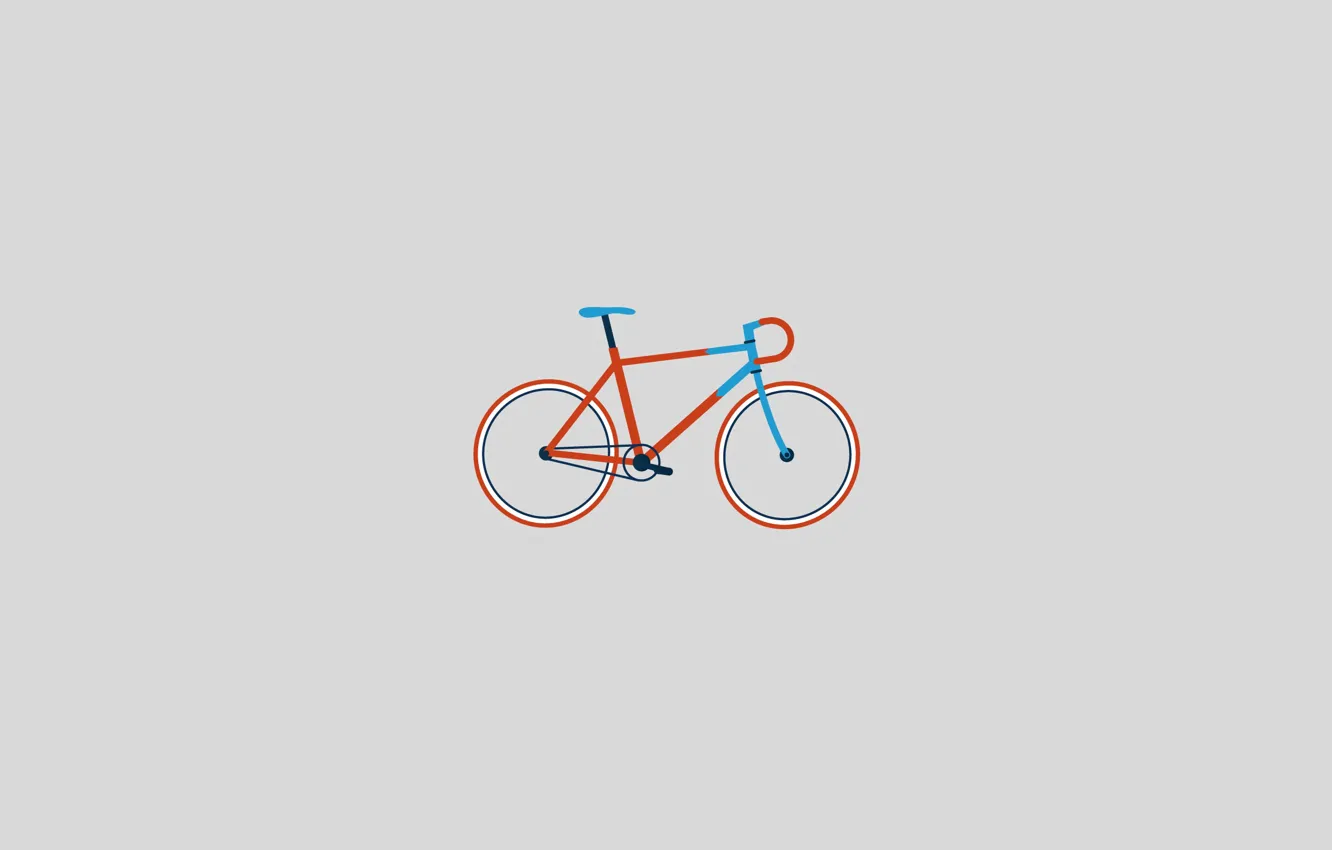 Photo wallpaper bike, wheel, center, pedal
